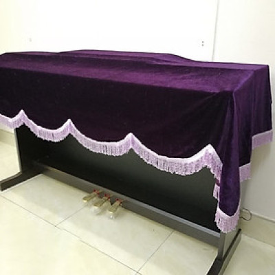 Khăn nhung phủ đàn piano điện cao cấp chống bụi chống xước sang trọng dành cho đàn piano điện