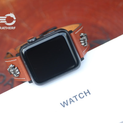 Dây da cho đồng hồ AW Da Bò Pullup - Rivet độc lạ phong cách Khóa Thép 316L Dành cho các đời AW- Hàng Chính Hãng