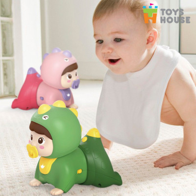 Búp bê tập bò có nhạc cho bé Toyshouse HE0709 Màu xanh