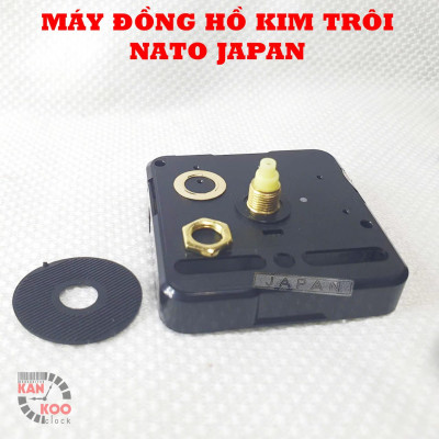 Máy đồng hồ treo tường Kim trôi  NATO Japan bảo hành chính hãƞg 5 năm