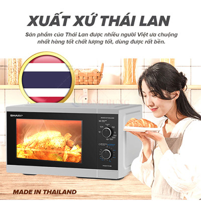 Lò vi sóng Sharp 25 lít R-G251TV-SL - Hàng chính hãng