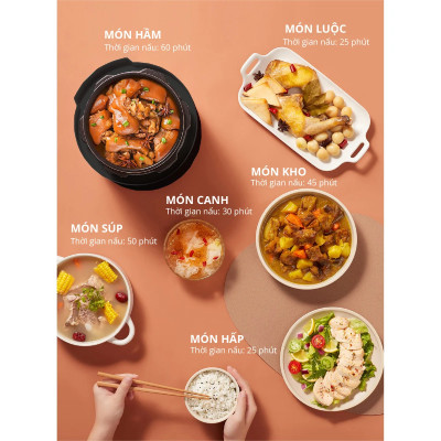 Nồi nấu cháo mini Mishio 1L - Hàng chính hãng