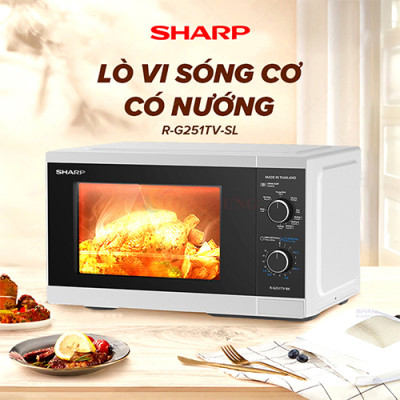 Lò vi sóng Sharp 25 lít R-G251TV-SL - Hàng chính hãng