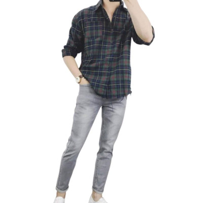 Áo Sơ Mi Nam Dài Tay Họa Tiết Caro Màu Xanh Lá Mẫu Không lên lai Thời Trang PONIVA Chất Vải Mềm Mại Thấm Hút Mồ Hôi