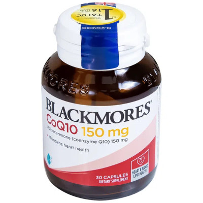 Viên Uống Hỗ Trợ Tim Mạch Khỏe Mạnh Blackmores CoQ10 Hộp 30 viên 150mg