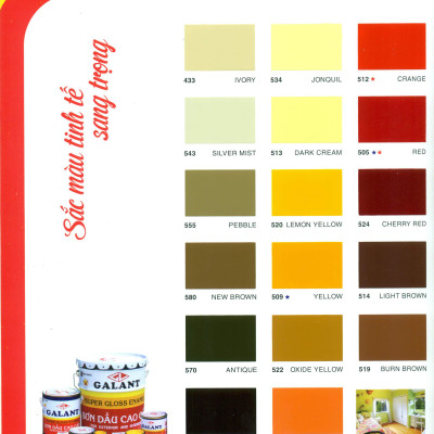 Sơn dầu Galant màu Crange 512 375ml