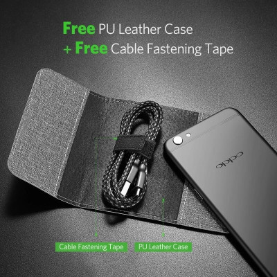 Ugreen UG50380US271TK 0.5M màu Đen Cáp sạc truyền dữ liệu USB 2.0 sang MICRO USB 4A võ hợp kim kẽm - HÀNG CHÍNH HÃNG