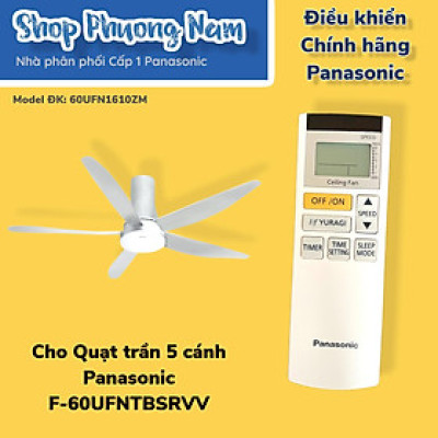 Điều khiển chính hãng quạt trần Panasonic model F-60UFNTBSRVV