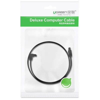 Ugreen UG30797US217TK 0.5M màu Đen Cáp truyền dữ liệu SATA 3.0 đầu gập 90 độ cao cấp - HÀNG CHÍNH HÃNG