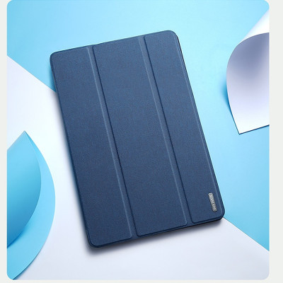 Bao da dành cho SamSung Galaxy Tab S9 Fe chính hãng Dux Ducis Domo chống sốc, có khay đựng bút - hàng chính hãng