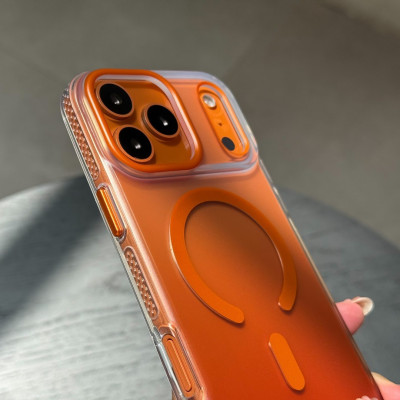 Ốp lưng nhám chống sốc đổi màu Gradient sạc từ tính không dây cho iPhone 17 Pro Max / 17 Pro hiệu Mutural Icesense - Thiết kế sang trong, Viền TPU đệm khí, mặt lưng PC chống ố vàng - Hàng nhập khẩu