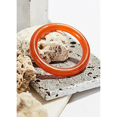 Vòng tay đá mã não đỏ thiên nhiên bản tròn 10mm mệnh hỏa thổ - Ngọc Qúy Gemstones