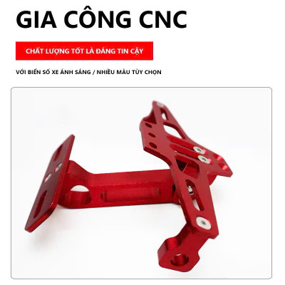 Pát Gập Biển Số Nhôm Hợp Kim Siêu Đẹp, Chống Rung, Hàng Dày Lắp Cho Các Loại Xe Máy