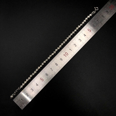 Vòng Tay Lắc Tay Nữ Kiểu Bi Phay Dạng 3D Tinh Tế Bạc Hiểu Minh LTU573