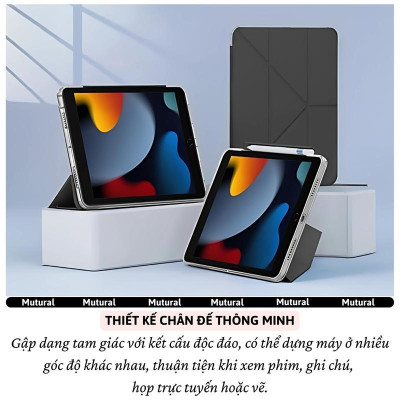 Bao da IPAD hiệu Mutural Clear Pro Cho IPAD Gen 11 A16 2025 / Gen 10 10.9 inch 2022 - Lưng PC trong suốt , viền TPU, - Hàng chính hãng