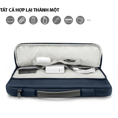  Túi xách chống sốc chính hãng TOMTOC (USA) Briefcase- A14-C02 cho Macbook Pro 14 inch/Air 13 inch 2017