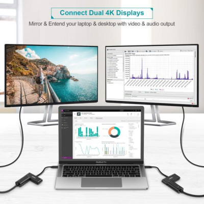 Hub Type C To HDMI 4K 60Hz Và 1 Cổng Type C PD 60W CHOETECH HUB-M03 - Hàng Chính Hãng