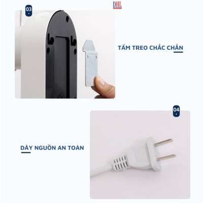 Quạt điện treo tường remote FTT-60AEC-D39, công suất 60W, hoạt động êm ái, hẹn giờ thông minh - hàng chính hãng Bảo hành 2 năm