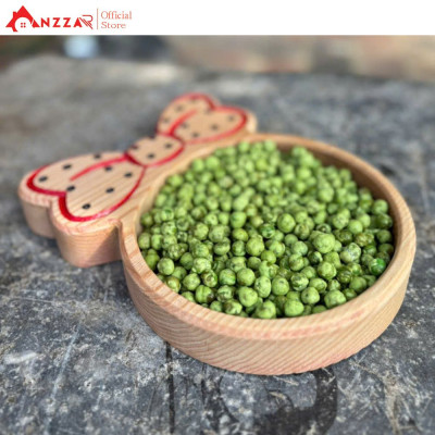 Khay gỗ hình chiếc nơ Anzzar-02 – Gỗ Tần Bì, Óc Chó nguyên khối, khay đựng bánh kẹo, mứt Tết, decor sang trọng