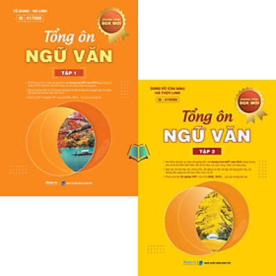 Sách - Combo Tổng ôn ngữ văn - tập 1 + 2 (moon)