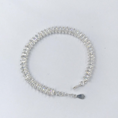 Vòng Tay Nữ Bạc 925 Dãy Đá CZ Cao Cấp Sang Trọng BẠC HIỂU MINH LTU548