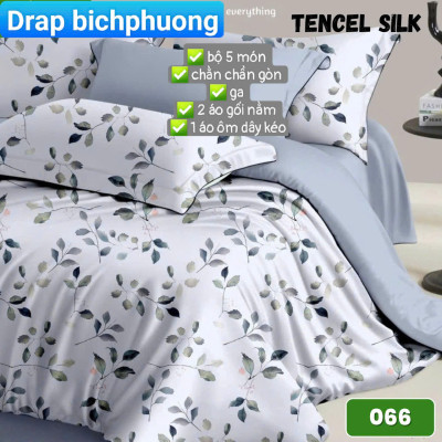 Bộ chăn drap gối Tencel vải Hàn Quốc , đỉnh cao mát , mềm mại { drap mền  và 3 áo gối} HOẶC mền lẻ