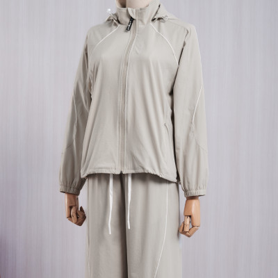 LAROMA Bộ Quần Áo Gió Nữ 2 Lớp | Thiết Kế Basic - Giữ Ấm - Cản Gió - Bền Bỉ - Co Dãn Nhẹ