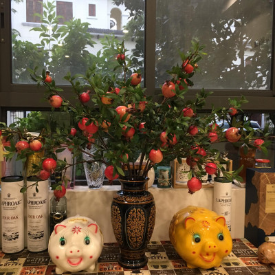 Bình Bông, Lọ Hoa Gốm Sứ Bát Tràng Cao Cấp Sen cổ Trang Trí Decor