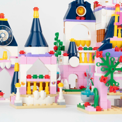 Bộ 6 Đồ Chơi Lắp Ráp Lâu Đài Cổ Tích 6 Trong 1 - Fairy Tale Castle - Toys&Joys 8776 (447 Mảnh Ghép)