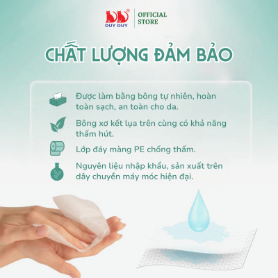 Combo 10 Gói Tấm lót sơ sinh Akari bột giấy tự nhiên 35 miếng (22x22cm) khô thoáng mát cho bé