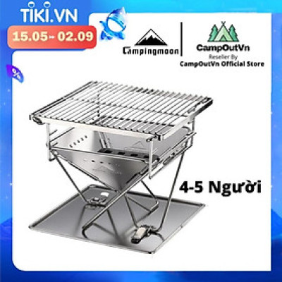 Đồ cắm trại bếp nướng campingmoon cắm trại du lịch dã ngoại bếp than xếp nướng thịt BBQ ngoài trời campout A017