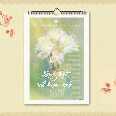 Bộ Lịch Thư Pháp Làng Mai - Bính Ngọ 2026