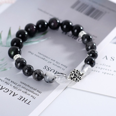 Vòng cặp nam nữ đá thiên nhiên phối charm bạc - Ngọc Quý Gemstones