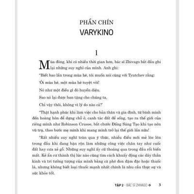 Sách - Combo Bác Sĩ Zhivago - Tập 1+2 (Bộ 2 Cuốn) (Bản Dịch Đầy Đủ Nhất) - HA