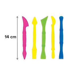 Bộ Dụng cụ nặn 5 món chơi kèm Bột nặn Đất nặn an toàn