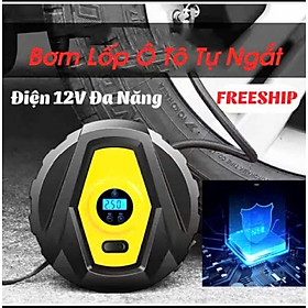 Bơm hơi bơm lốp xe máy ôtô xe đạp màn hình LED 