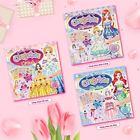 Sách - Thời Trang Công Chúa - Bóc Dán Hơn 300+ Stickers Váy, Phụ Kiện Xinh Đẹp Cho Bé Gái - Megabook