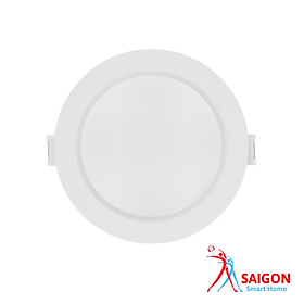 Đèn Dowlight Âm Trần 9W, 110 độ, Chóa trắng, Ánh Sáng 4000K