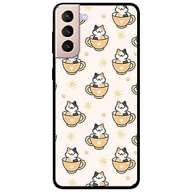 Ốp lưng dành cho Samsung S21 - S21 Plus - S21 Ultra mẫu Mèo Ly Tình Yêu