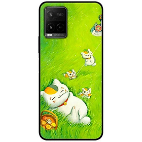 Ốp lưng cho Vivo Y20 - Y12s - Y20s - Y21 - Y21s - Y33s - Y33T - Mèo Mẹ Con - Hàng Chính Hãng