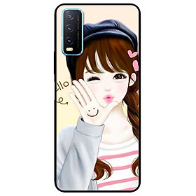 Ốp lưng dành cho Vivo Y20 - Y20s - Y12s mẫu Hello Em Gái