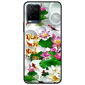 Ốp lưng dành cho Vivo Y21 - Vivo Y21s mẫu Thư Pháp Nhẫn Sen