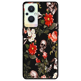 Ốp lưng dành cho Oppo A16K - Oppo A36 / A76 - Oppo Reno 7z 5G - Hoa Đỏ Trắng