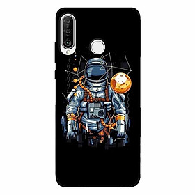 Ốp lưng in cho Huawei P30 Lite Phi Hành Gia Mặt Trăng