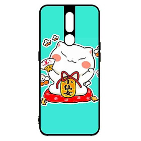 Ốp Lưng in cho Oppo F11 Pro Mẫu Mèo May Mắn 5 - Hàng Chính Hãng