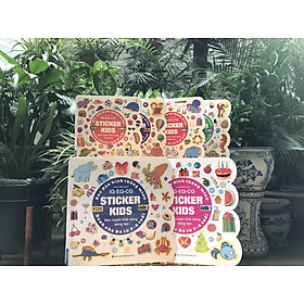 Combo Bóc dán hình thông minh IQ - EQ - CQ - Sticker for kids Trọn bộ 6 cuốn (2-8tuổi)