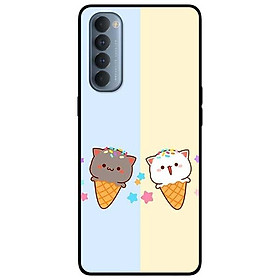 Ốp lưng dành cho Oppo Reno 3 / A91 - Reno 3 Pro - Reno 4 - Reno 4 Pro mẫu Couple Kem