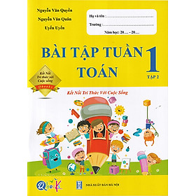Sách - Bài tập tuần Toán 1 tập 2 (Kết nối tri thức với cuộc sống)