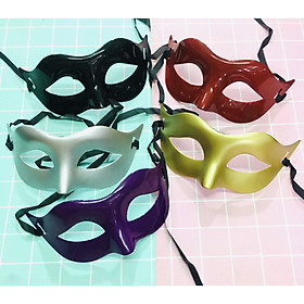 set 5  Mặt nạ hoá trang nửa mặt màu trơn