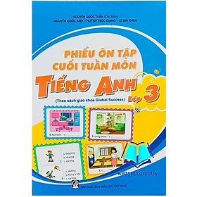Sách - phiếu ôn tập cuối tuần môn tiếng anh 3 ( kết nối )